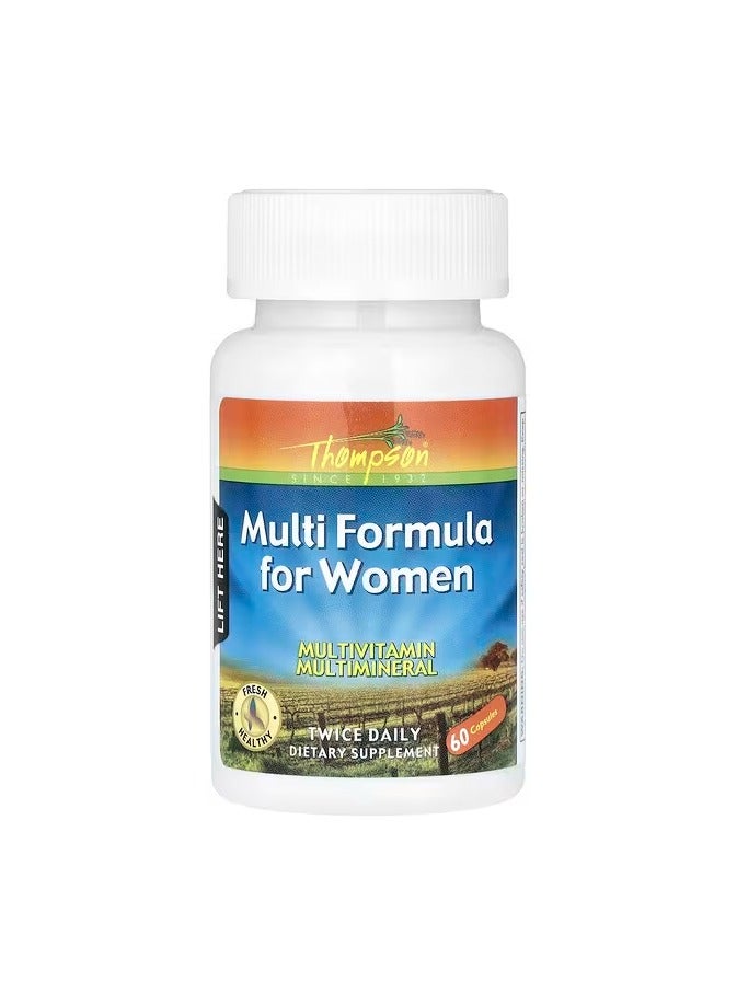تومبسون تركيبة المعادن المتعددة للنساء، 60 كبسولة