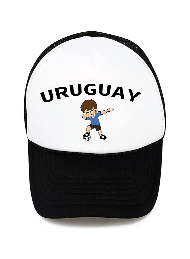 Uruguay Sports Cap With Adjustment Plastic Snap Closure For Men And Women - Image 1
