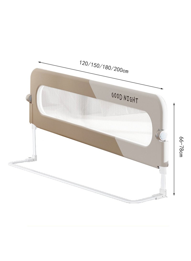 XiuWoo - Toddler Bed Rails for Crib, Foldable Bed Rail for Toddlers, Portable Bed Rails Guard Bumper for Kids, Safe Bed Side Rail for Twin, Queen, King, Full Size Beds - Image 1