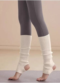 ZVEV Leg Warmers For Women, 3 Pairs Winter Ribbed Knit Leg Warmers 80s Toeless Ballet Leg Warmers For Girls Dance Yoga, Dance Leg Sleeves Wool Knitting Sports Protective Leg Warmers Foot Warm Yoga Socks  - Image 4