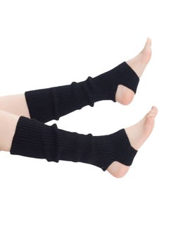 ZVEV Leg Warmers For Women, 3 Pairs Winter Ribbed Knit Leg Warmers 80s Toeless Ballet Leg Warmers For Girls Dance Yoga, Dance Leg Sleeves Wool Knitting Sports Protective Leg Warmers Foot Warm Yoga Socks  - Image 5