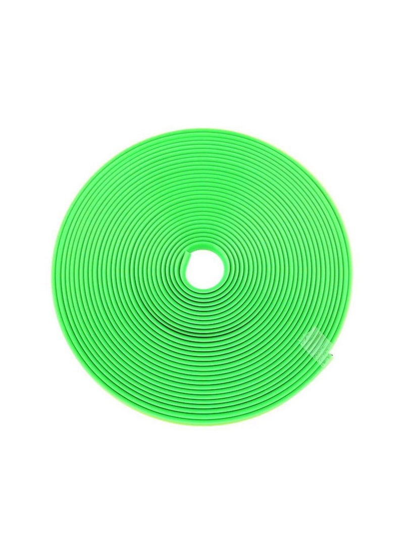 Generic Car Wheel Rim Decorative Strip Tire Protective Circle Collision Avoidance Wheel Rim Anti-scratch Strip Decoration Line Sticker Green (8 m) 