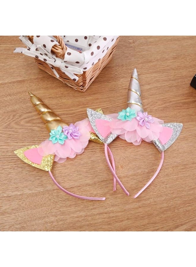 Party Propz Unicorn Head Band Combo Set for Unicorn Party Supplies (1 Pieces Golden Headband) - Image 5