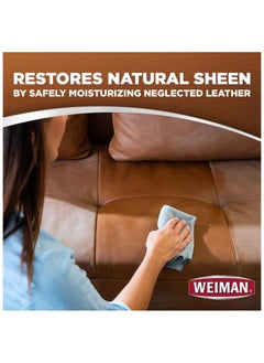 Weiman Leather Cleaner & Conditioner Wipes With UV Protection, Prevent Cracking Or Fading Of Leather Couches, Car Seats, Shoes, Purses - 30 ct  - Image 5