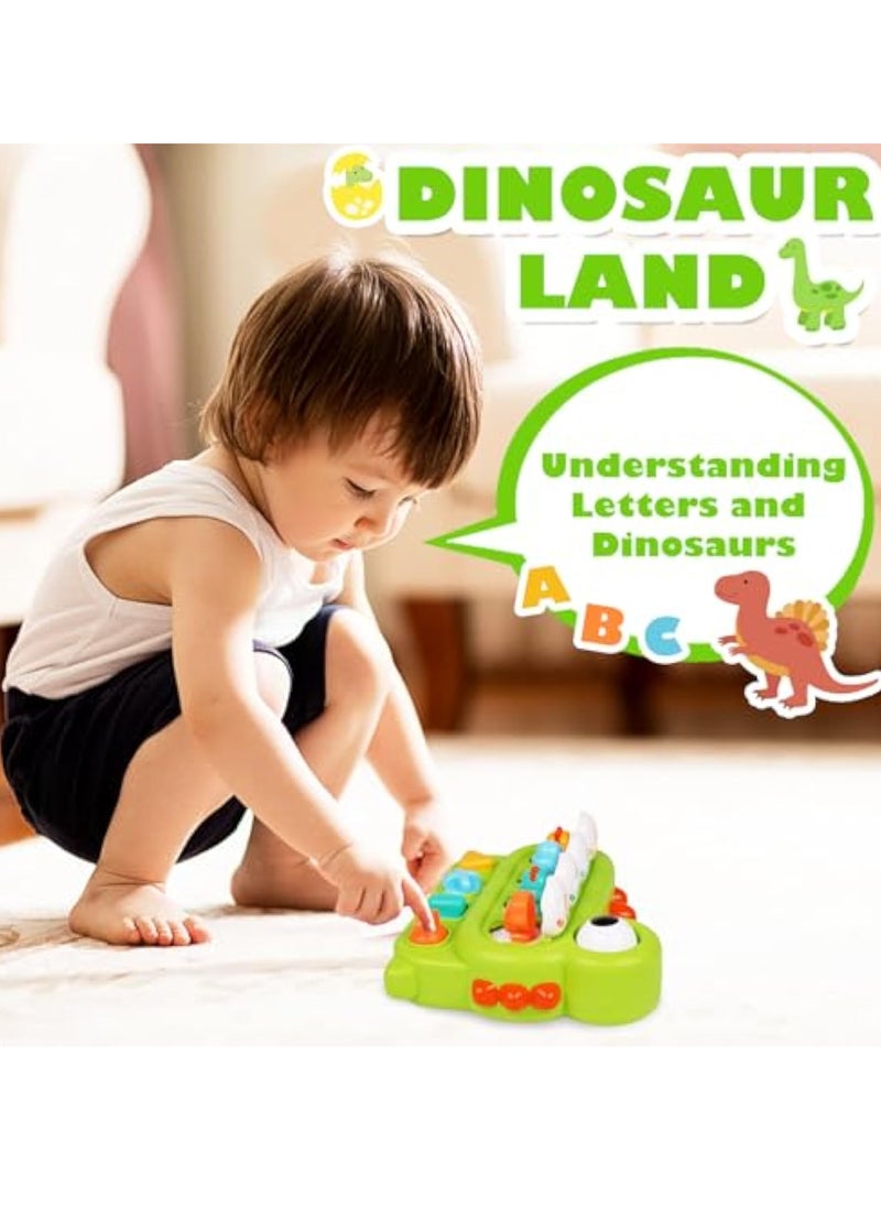 YelaJoy Baby Pop Up Toy- Colorful Cause and Effect Toys for Babies 36 Months Montessori Toy Toddler Infant Toys- Cute Jungle Pop Up Baby Toy- Popup Dinosaur Toy for Early Learning Sensory Development Toy  - Image 3