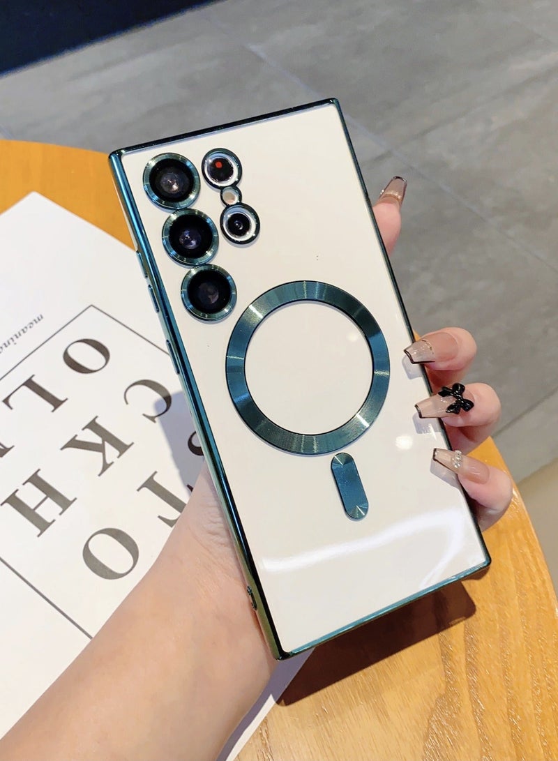 Samsung Galaxy S22 Case, Slide Camera Cover, Built in Rotate Ring Kickstand, Heavy Duty Shockproof Protective Case