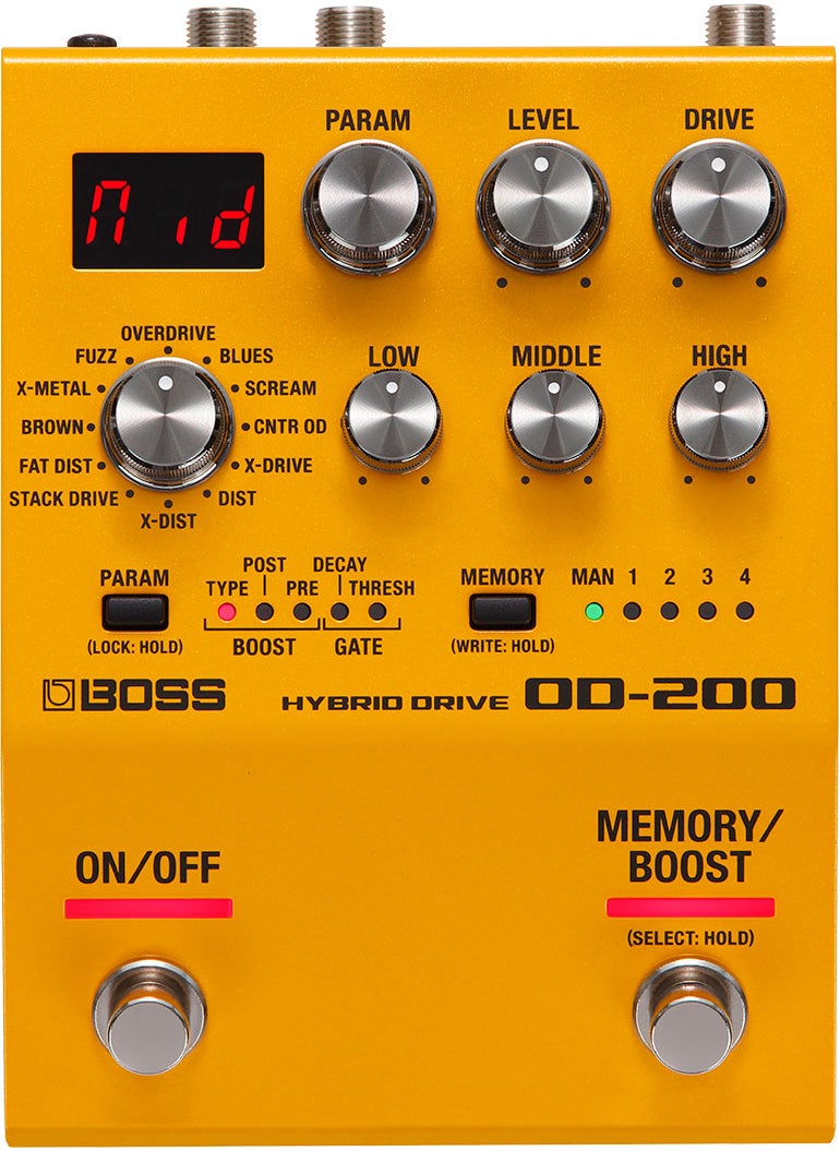 BOSS BOSS OD-200 Hybrid Drive Pedal for Electric Guitars  - Image 1