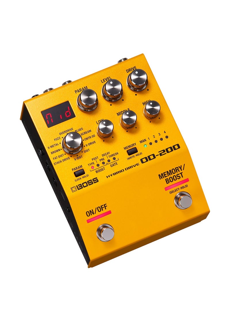 BOSS BOSS OD-200 Hybrid Drive Pedal for Electric Guitars  - Image 2
