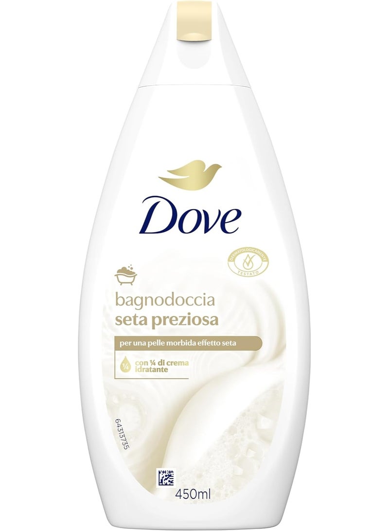 دوف شاور جل (مستورد) بريشس سيلك: بشرة ناعمة كالحرير مع ترطيب طبيعي!  450  مل - Image 1