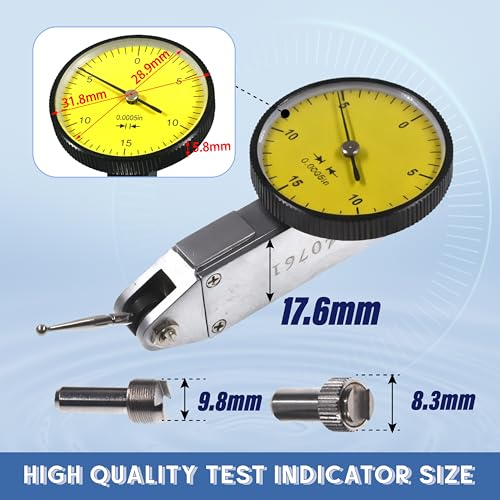 HGC Precision Yellow 0.030" Test Indicator 0. 0005" GR Dial Reading 0-15-0 New - Image 4