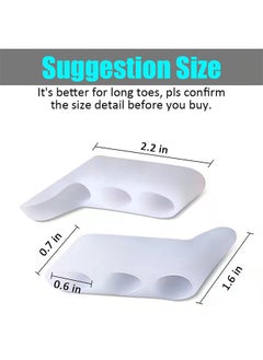 Unik 2 Piece Pinky Gel Toe Separators, 3-Holes Toe Separators for Overlapping Toe, for Curled Pinky Toes Correct and Protect, Pain Relief from Friction  - Image 3