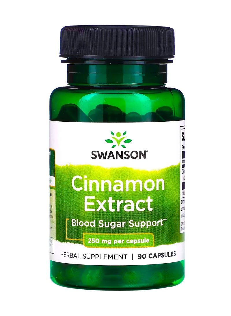 سوانسون مستخلص القرفة  250 ملجم  90 كبسولة