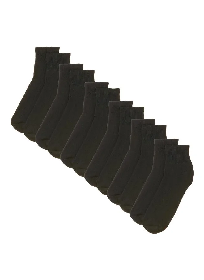 هينز Hanes Mens Cushion Ankle Socks 6 Pack