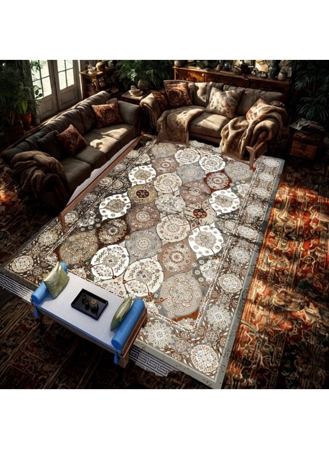 SMART HOME Ceramic carpets, excellent velvet rug, padded and soft to the touch, with beautiful 3D patterns made of high-quality materials, nano seating mattress, size 2X3 meters - Image 5