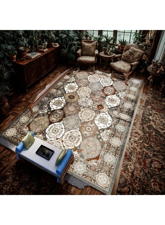 SMART HOME Ceramic carpets, excellent velvet rug, padded and soft to the touch, with beautiful 3D patterns made of high-quality materials, nano seating mattress, size 2X3 meters - Image 2