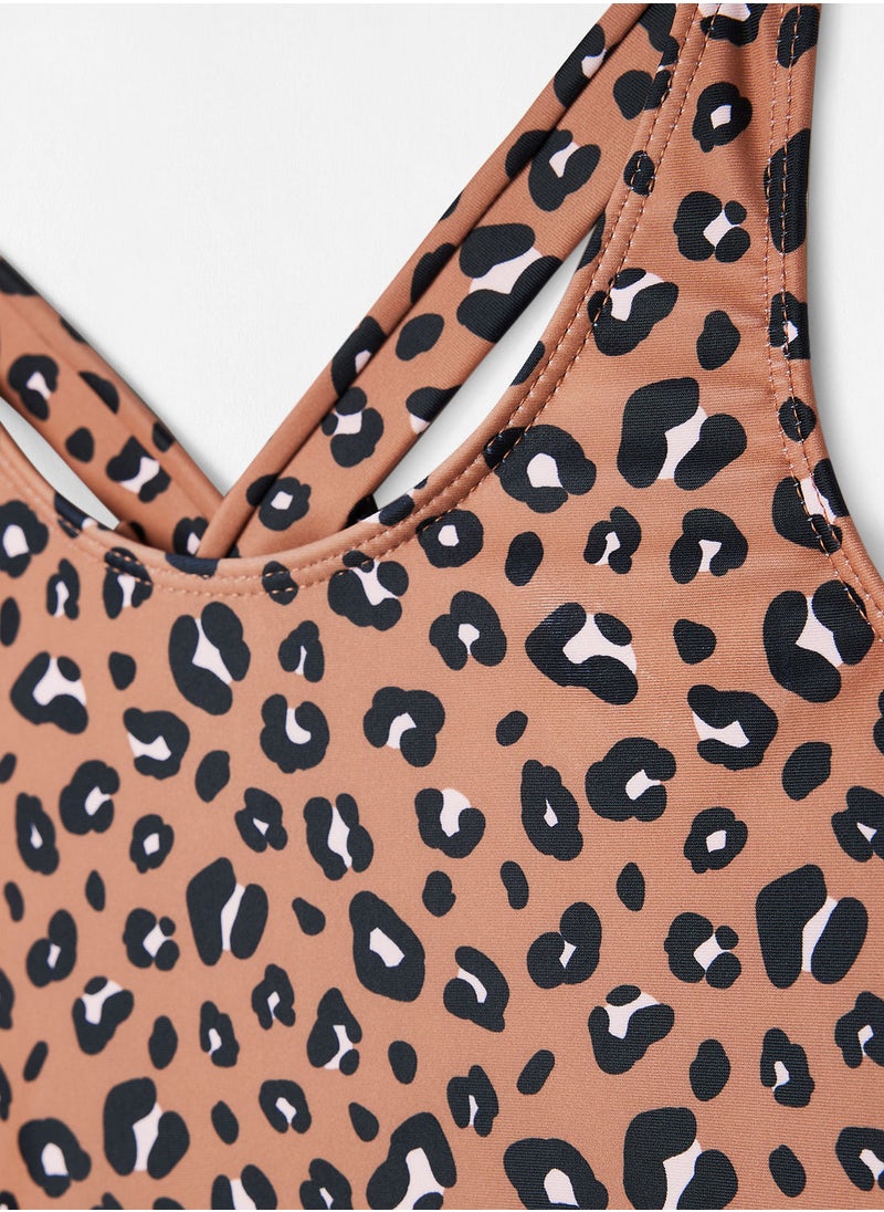carter's - Girls Leopard Print Onesie - Image 1
