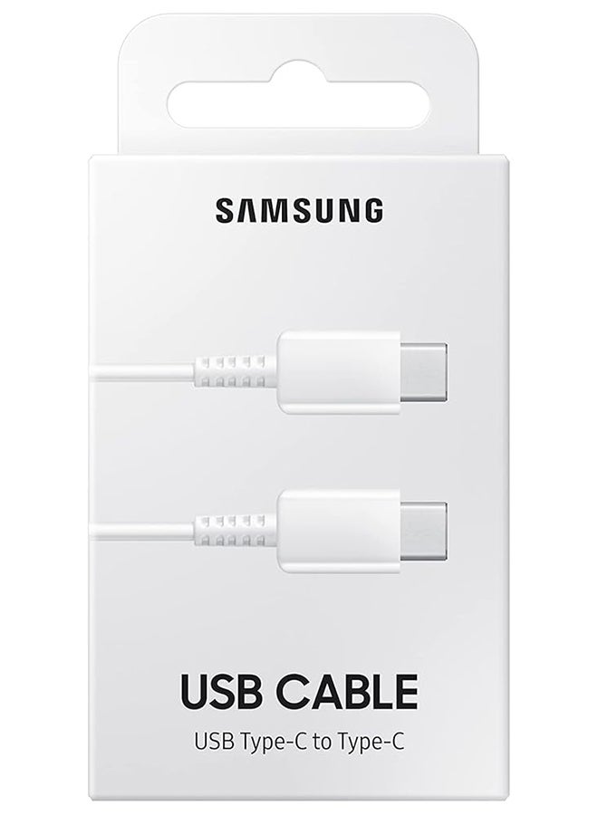 سامسونج مجدد - كابل نوع C إلى C أصلي - 3.28 قدم (1 متر)، أبيض - Image 5