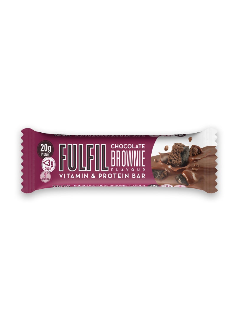 Fulfil Chocolate Brownie Protein Bar 55g (20g Protein) - Image 1