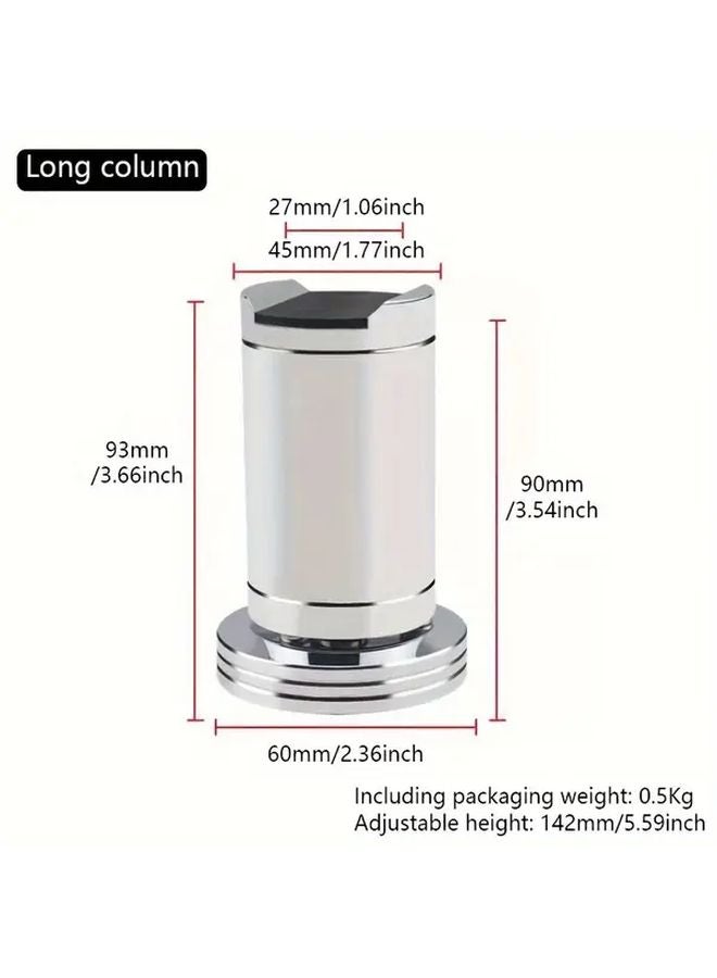 حامل سلك مكبر الصوت طويل العمود من سبائك الألومنيوم قابل للتعديل لخط Hi Fi الصوتي وسادة القدم - Image 1