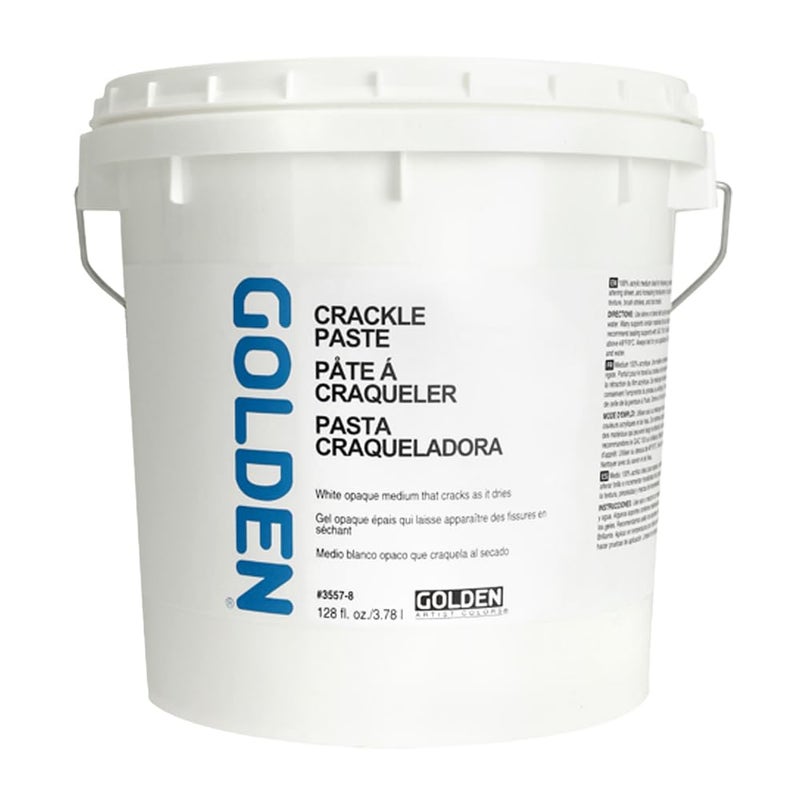 Golden Crackle Paste - 128 oz Jar