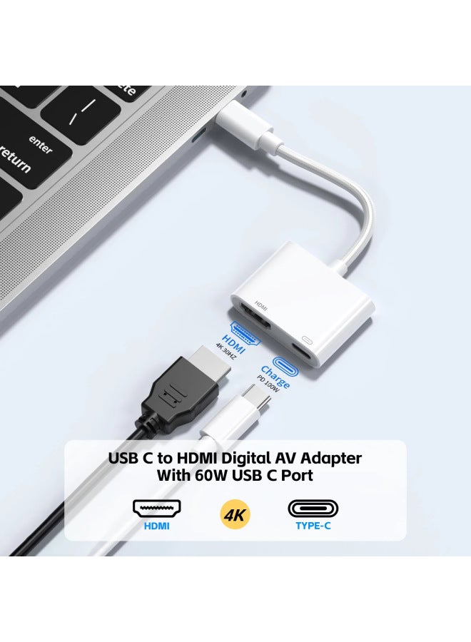 The Product Is Suitable For Apple 16Type-c To HDMI HD Video Screen PD Charging TV Projector Converter-Color:Type-C 60hz - Image 3