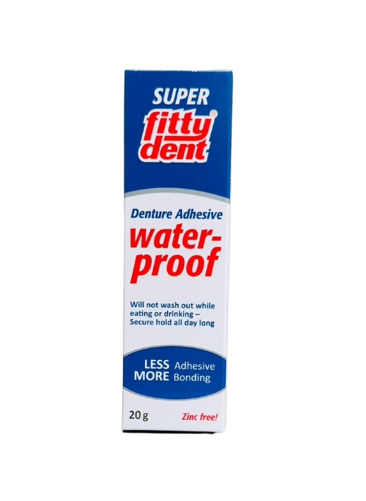 Fittydent - Super Fittydent Denture Adhesive waterproof 20gm - Image 1