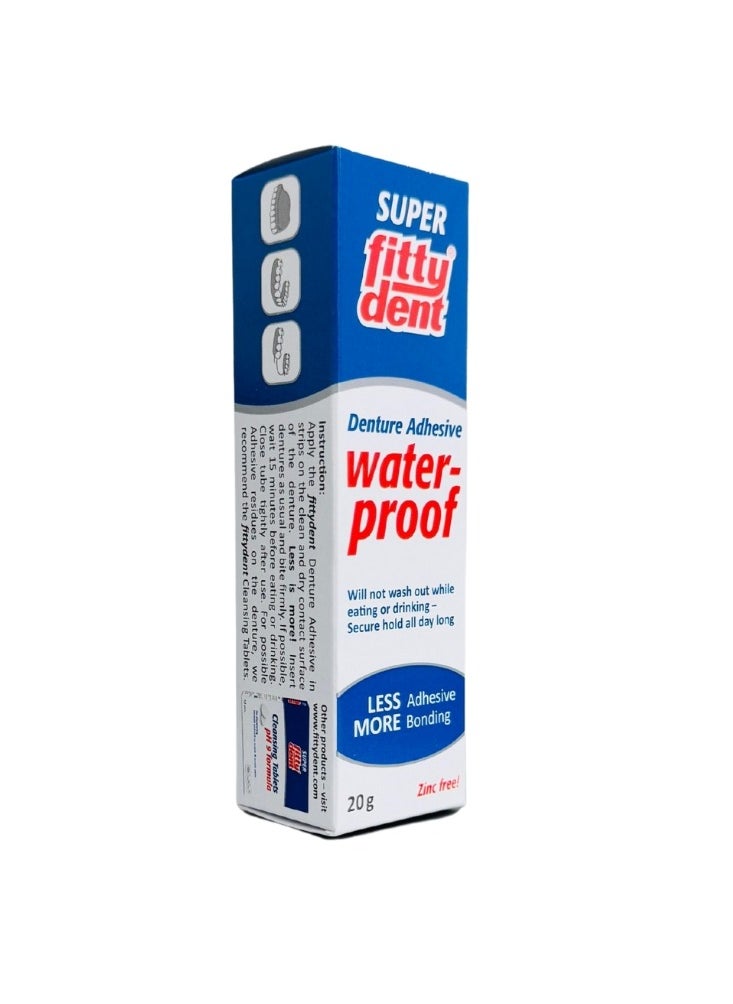 Fittydent - Super Fittydent Denture Adhesive waterproof 20gm - Image 1