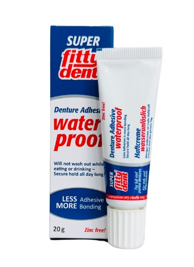 Fittydent - Super Fittydent Denture Adhesive waterproof 20gm - Image 1