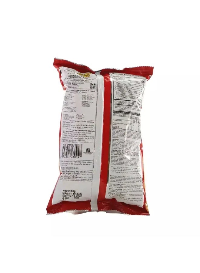 Miaow Miaow BBQ Flavoured Snack Keropok Barbecue Snack- 50gms - Image 2