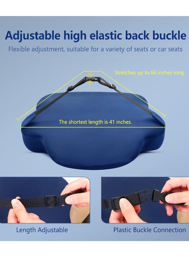 Ergonomic Memory Foam Lumbar Support Cushion for Back Pain Relief with Adjustable Strap for Office Chair, Car, Computer, and Gaming Chair - Image 4