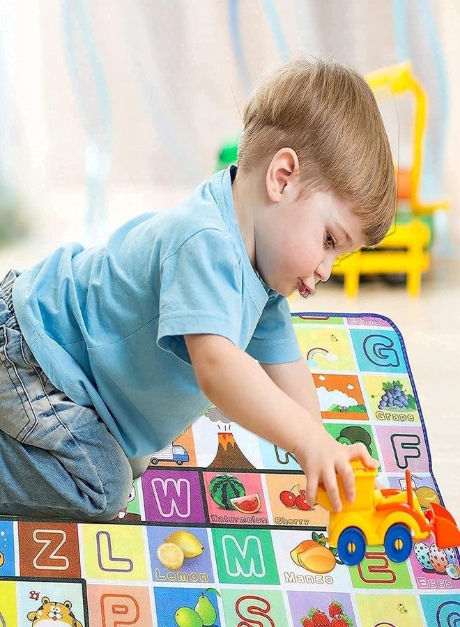 Touchcart Double Sided Waterproof Baby Play Mat 6×4 ft | Reversible XPE Foam Crawling & Tummy Time Mat | Foldable Cushioned Non Toxic Baby Carpet for Infants & Toddlers | Soft Portable Indoor Outdoor Play Area - Image 4