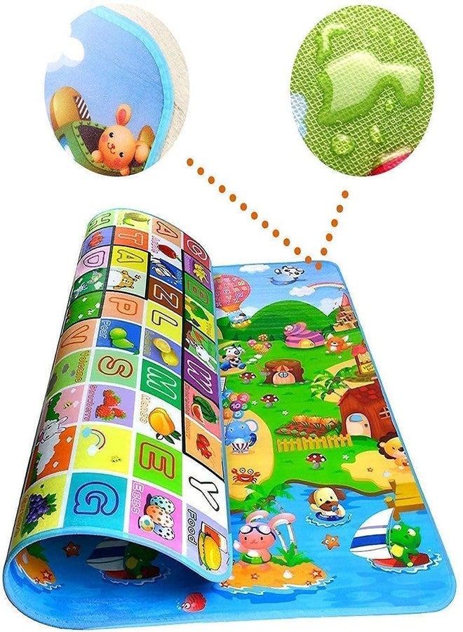 Touchcart Double Sided Waterproof Baby Play Mat 6×4 ft | Reversible XPE Foam Crawling & Tummy Time Mat | Foldable Cushioned Non Toxic Baby Carpet for Infants & Toddlers | Soft Portable Indoor Outdoor Play Area - Image 2