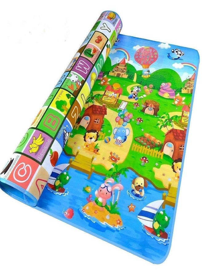 Touchcart Double Sided Waterproof Baby Play Mat 6×4 ft | Reversible XPE Foam Crawling & Tummy Time Mat | Foldable Cushioned Non Toxic Baby Carpet for Infants & Toddlers | Soft Portable Indoor Outdoor Play Area - Image 1