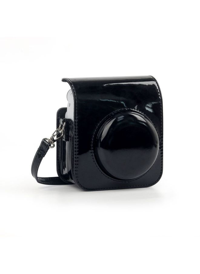 Generic Polaroid Mini 12 Solid Color Mirror Camera Bag Digital Camera Fitted Storage Protective Bag Crossbody Bag-Color:Black Mirror (opp Bag)  - Image 4