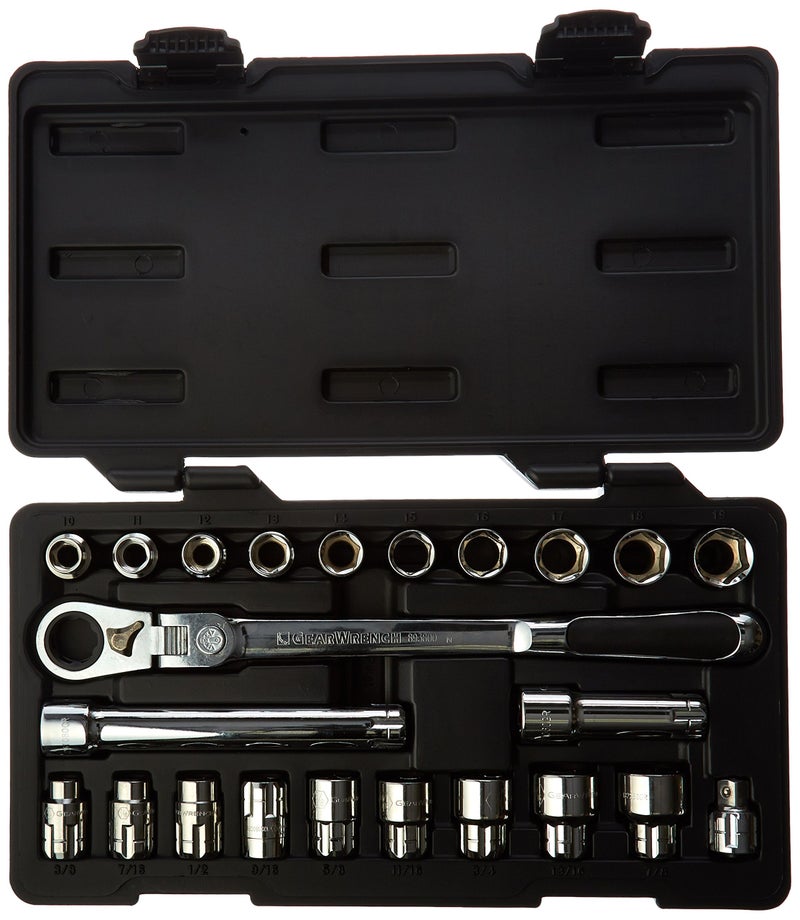 GEARWRENCH 23 Piece 3/8" Drive Pass-Thru™ 6 Point Standard SAE/Metric Mechanics Tool Set | 893823 - Image 2