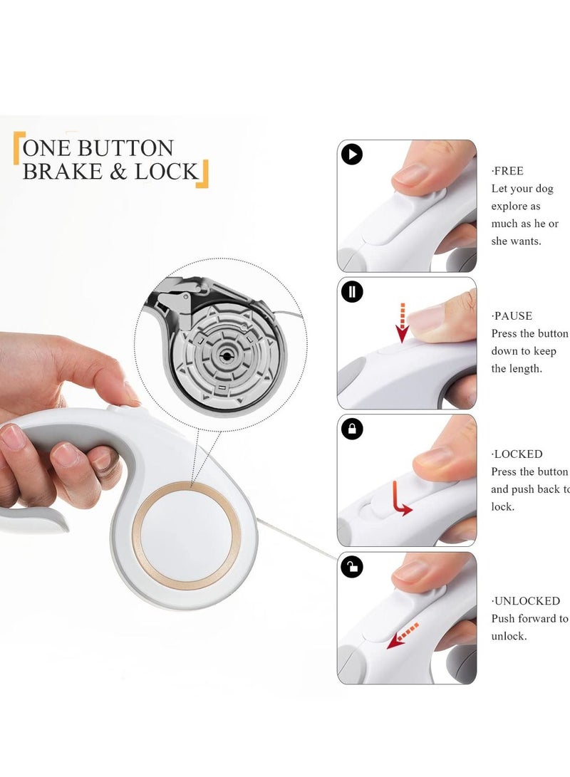 KASTWAVE Retractable Dog Leash Pet Walking Leash with Anti-Slip Handle for Small Medium Large Breed Dogs up to 50lbs 360°Tangle-Free - Image 5