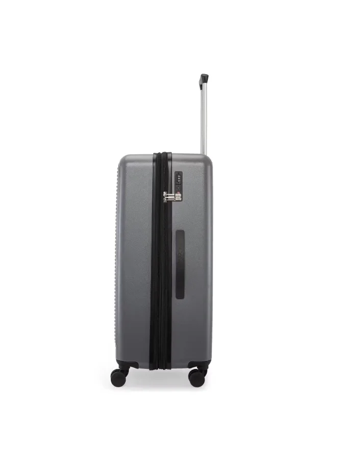 CALVIN KLEIN Charcoal Calvin Klein Horizon Hardside Luggage on Wheels for Unisex | Ultra Lightweight ABS with 4 Spinner Wheels | Color Charcoal  | Best Price UAE