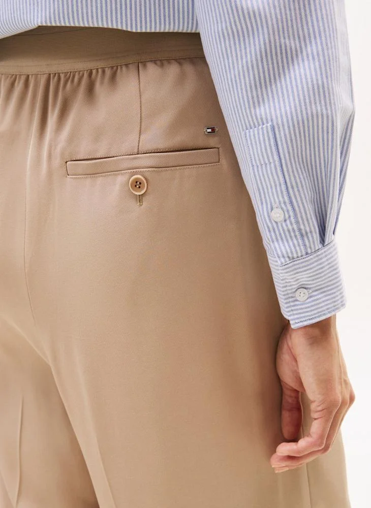 Tommy Hilfiger Beige Essential Pull On Wide Leg Pant for Women | Best Price UAE