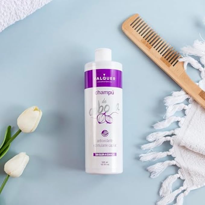 Valquer Laboratorios PACK ONION SHAMPOO AND MASK FOR OILY HAIR - STIMULATING, ANTIOXIDANT, SHINE AND VOLUME, ALL HAIR TYPES - Image 3