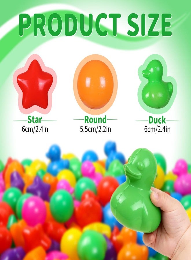 STARBOLO Ball Pit Balls Duck Balls for Toddlers - 100 200 500 Pack BPA Free Crush Proof Plastic Balls for Ball Pit, Gift for Kids Toddlers Birthday Christmas Decor Giant Friendship Banner Props - Image 2
