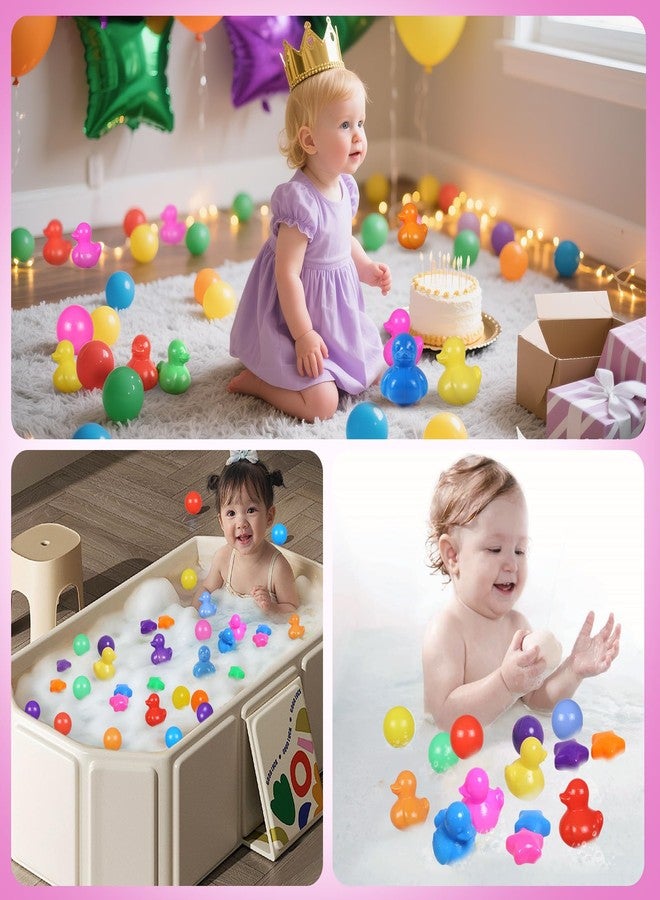 STARBOLO Ball Pit Balls Duck Balls for Toddlers - 100 200 500 Pack BPA Free Crush Proof Plastic Balls for Ball Pit, Gift for Kids Toddlers Birthday Christmas Decor Giant Friendship Banner Props - Image 4
