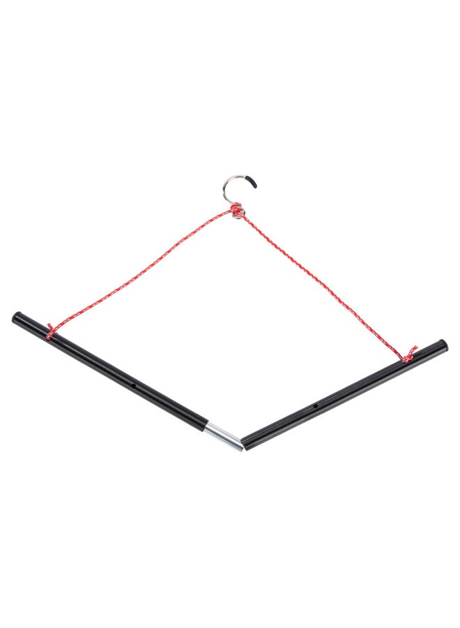 DPT Foldable Aluminum clothing Hanger, Black, Size 42.2 Cm - Image 3