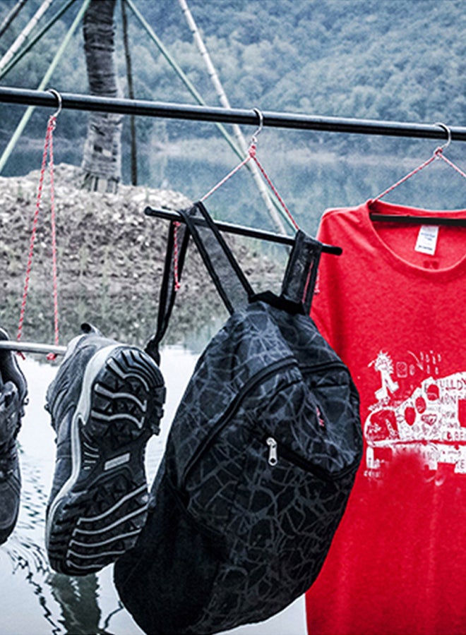 DPT Foldable Aluminum clothing Hanger, Black, Size 42.2 Cm - Image 4