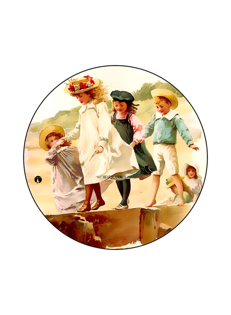 Vintage Art Printed Mouse Pad Multicolour