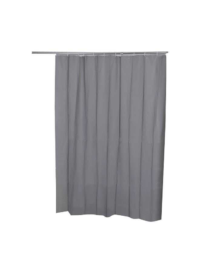 Lightweight and High Quality Peva Shower Curtain Grey 180 x 200cm 1101180