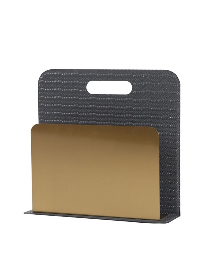ebarza Grey And Titanium Gold Magazine Rack Dw200850B  - Image 2