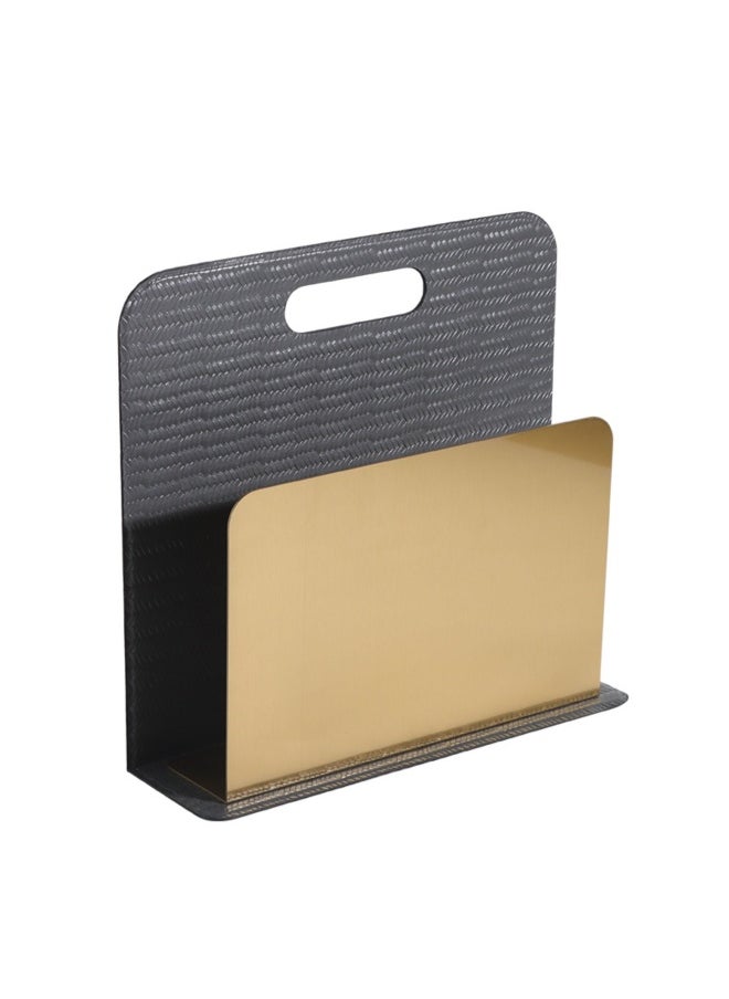ebarza Grey And Titanium Gold Magazine Rack Dw200850B  - Image 3