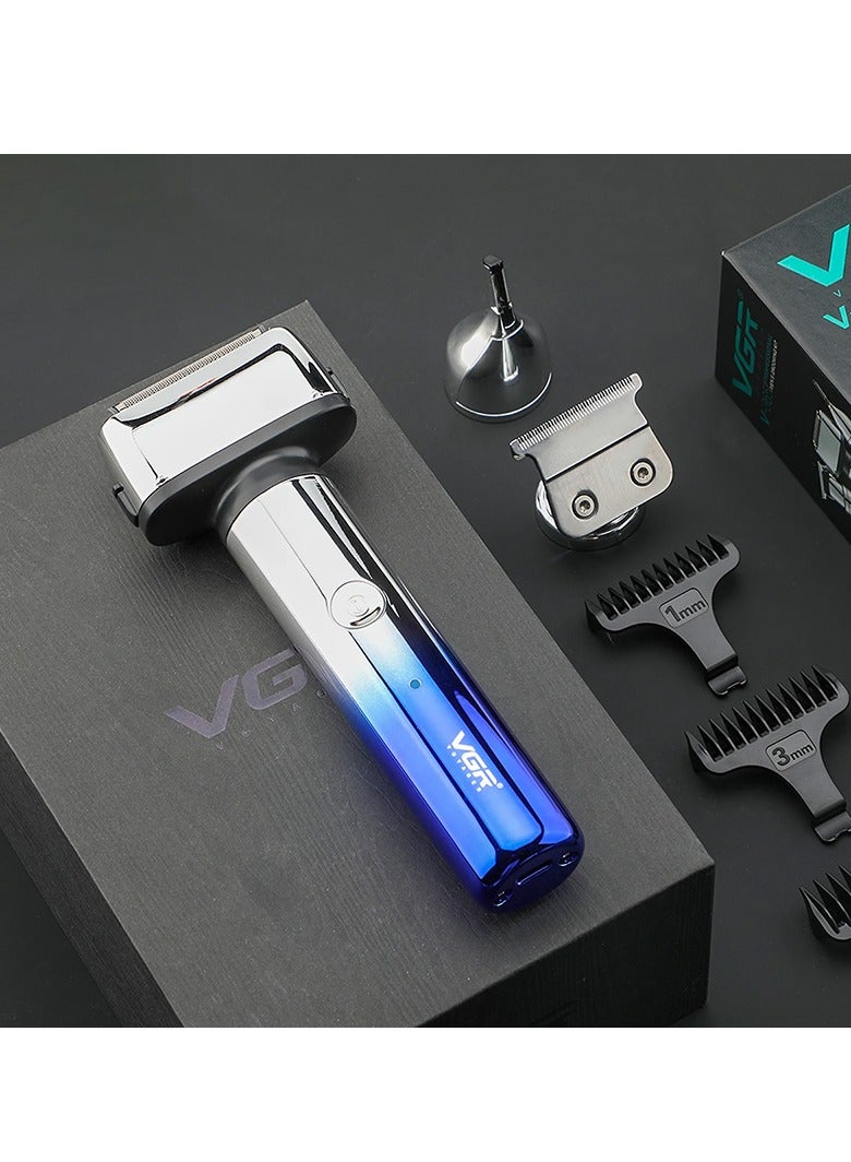 في جي آر ماكينة حلاقة V-365 القابلة لإعادة الشحن عبر USB، 3 في 1، ماكينة حلاقة مترددة منزلية، فرشاة تنظيف، غطاء حماية، كابل شحن USB، 4 مشط إرشادي، 90 دقيقة من وقت التشغيل - Image 4