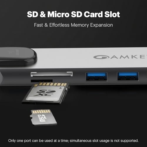 Amkette 8-in-1 Type C Hub/Docking Station with HDMI 60Hz,Data Transfer Multiport Adapter, 100W Power Delivery 4K HDMI,USB 3.0,100MBPS Ethernet,SD/TF Card Reader,for All Type C Devices-MacBook,Laptop - Image 5