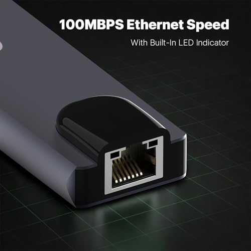 Amkette 8-in-1 Type C Hub/Docking Station with HDMI 60Hz,Data Transfer Multiport Adapter, 100W Power Delivery 4K HDMI,USB 3.0,100MBPS Ethernet,SD/TF Card Reader,for All Type C Devices-MacBook,Laptop - Image 4